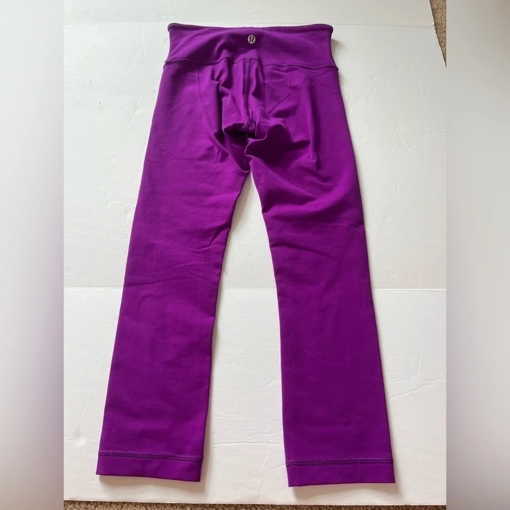 Lululemon Wunder Under Crop III and Never Still Crop 21” Both size 2